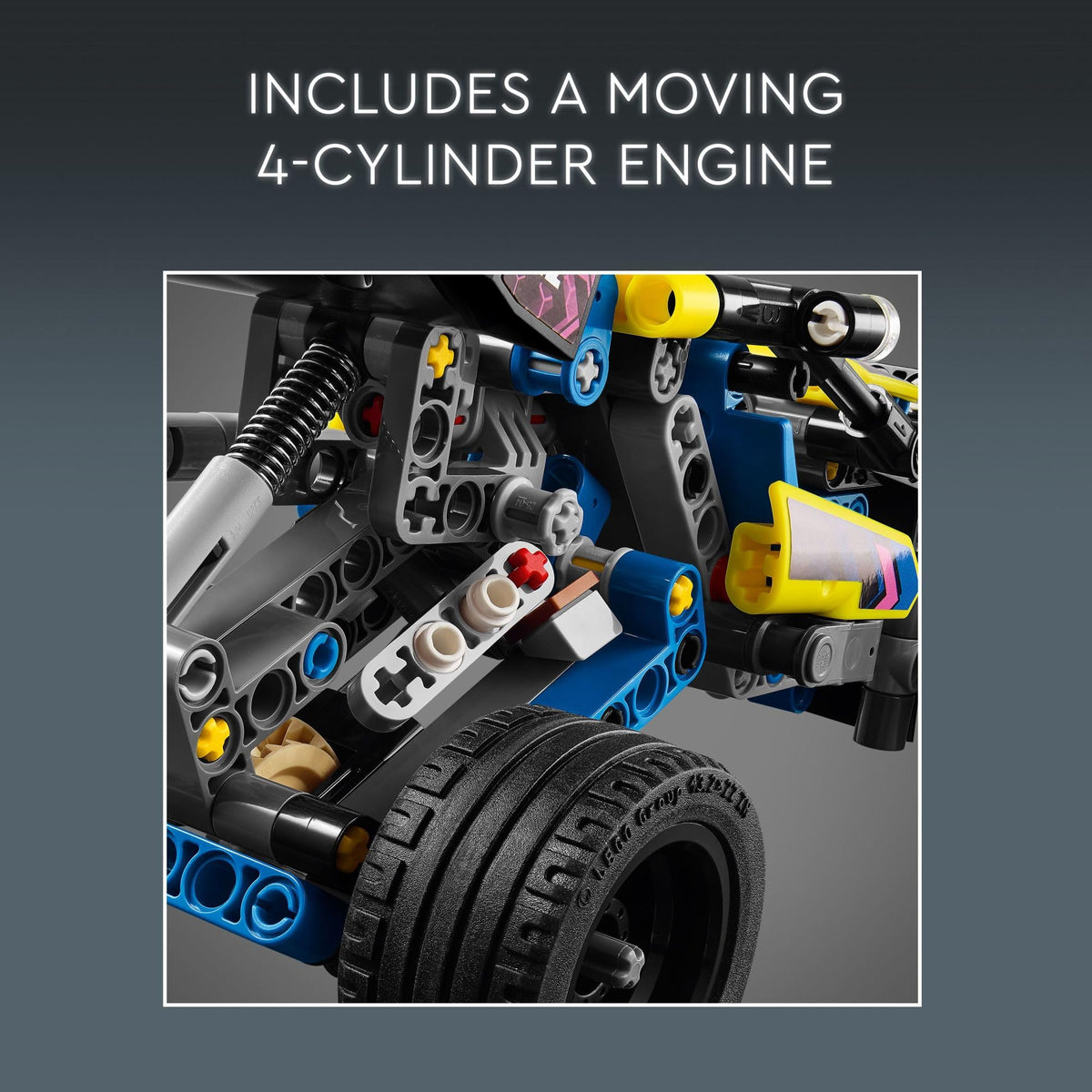 LEGO Technic Off-Road Race Buggy flex steering enables nimble play scenarios