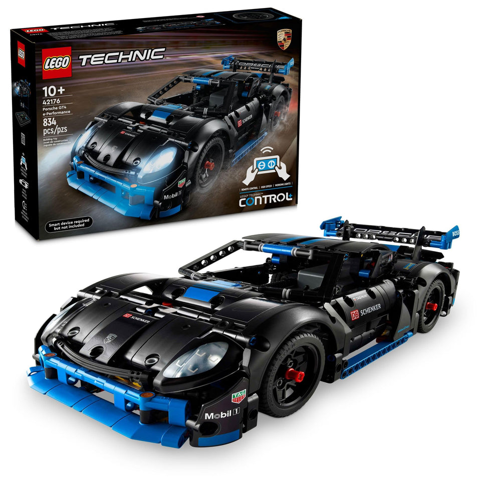 LEGO Technic Porsche GT4 e-Performance with opening doors for interactive play
