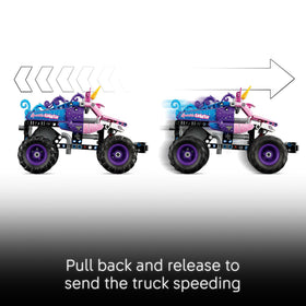 LEGO Technic Sparkle Smash 243-piece build supports imaginative Monster Jam play.