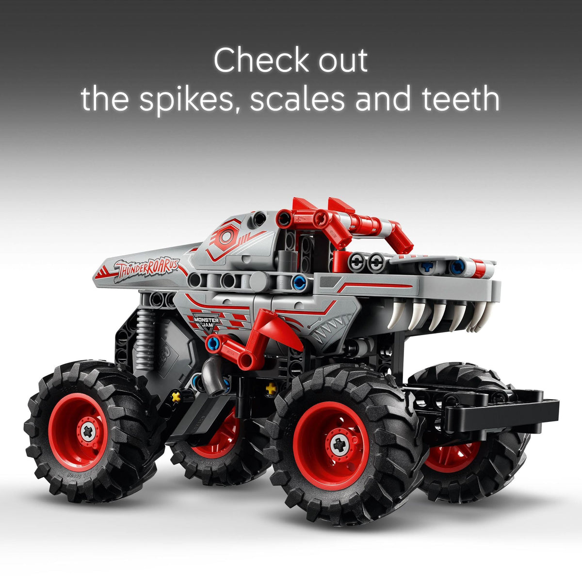 LEGO Technic ThunderROARus pull-back truck wheels and tires for authentic racing look