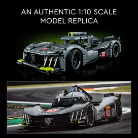 LEGO Technic glow-in-the-dark lights add night-race atmosphere to display