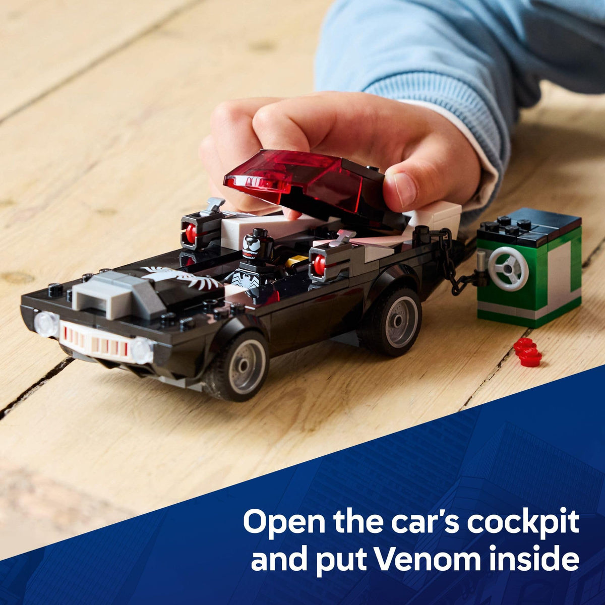 LEGO Venom minifigure tentacles display for heroic scenes
