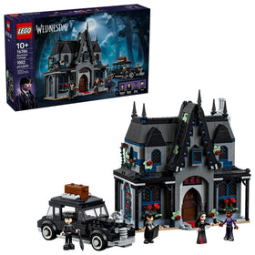 LEGO Wednesday Morticias Cottage exterior view inspires imaginative play and display