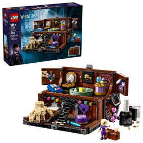 LEGO Wednesday Thing Apartment open trunk view for imaginative play and discovery.