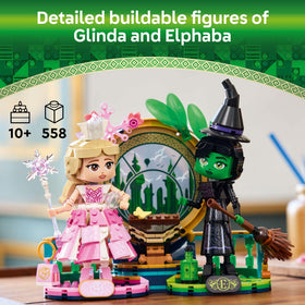 LEGO Wicked Glinda figure with crown for magical display storytelling