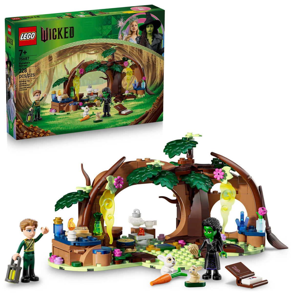 LEGO Wicked Elphaba's Retreat forest hideaway for imaginative woodland play