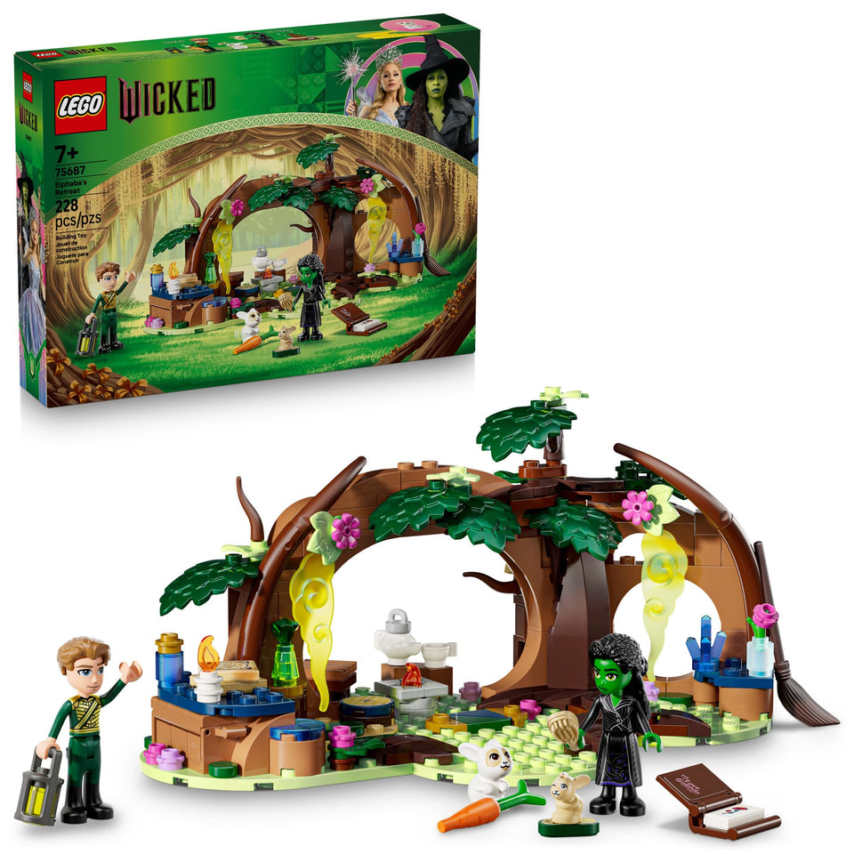 LEGO Wicked Elphaba's Retreat forest hideaway for imaginative woodland play