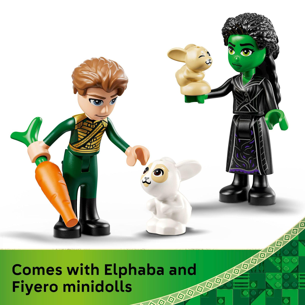 Brick-built desk stores the Grimmerie in LEGO Wicked Elphaba's Retreat