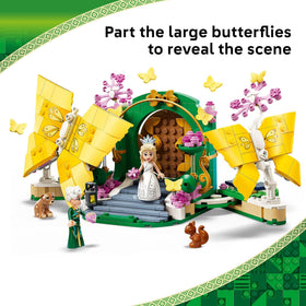LEGO Wicked Glinda's Wedding Day heart-shaped invitation setup for plot twists