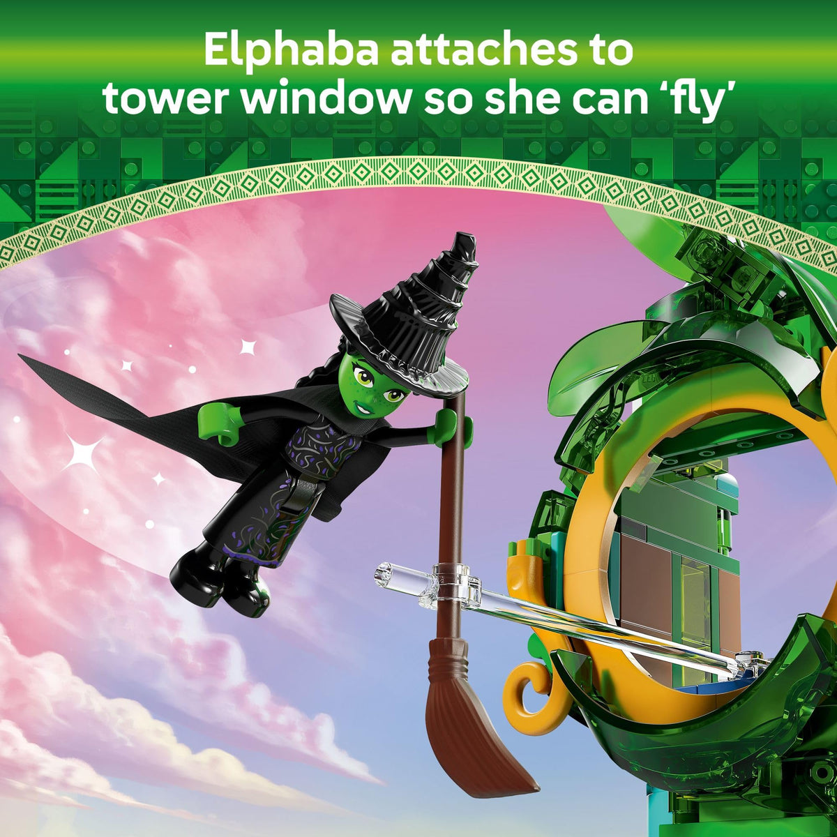 LEGO Wicked Wizard air balloon captures the set's adventurous vibe