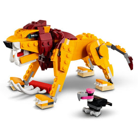 LEGO Creator 3in1 Wild Lion 31112 brick-building playset for creative kids.