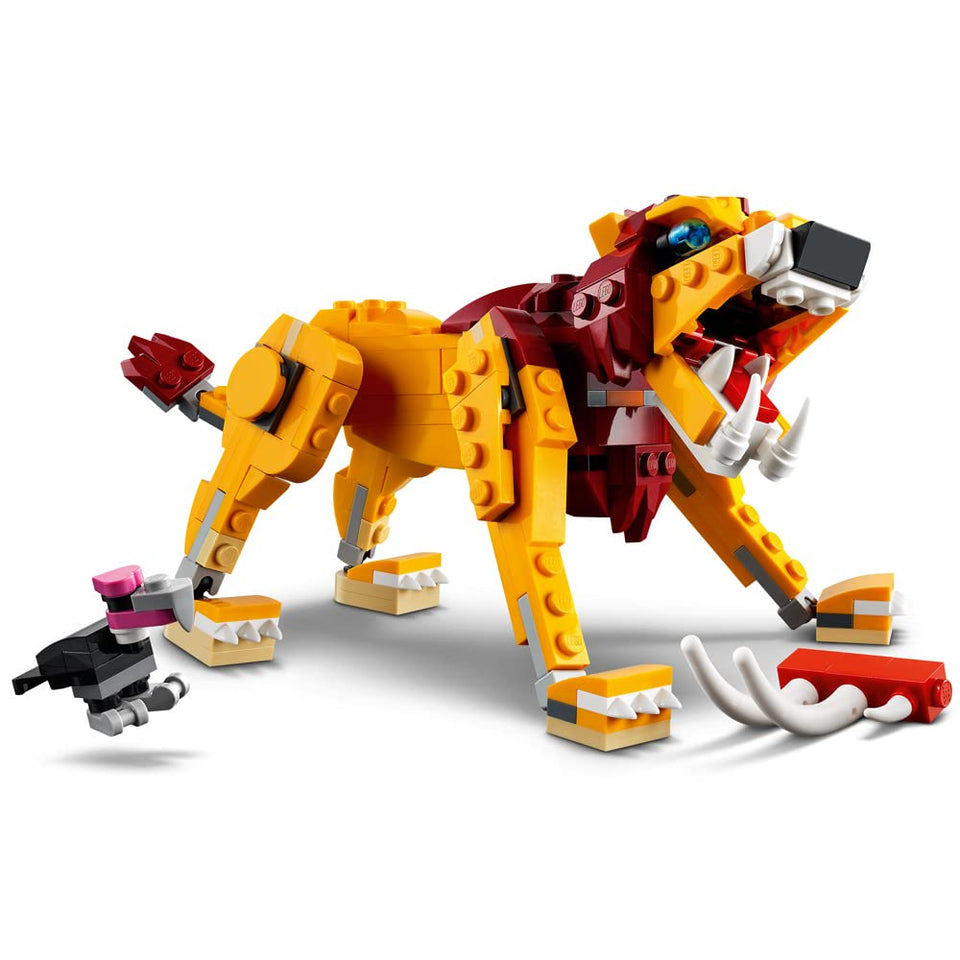LEGO Creator 3in1 Wild Lion 31112 lion model for imaginative play and building.