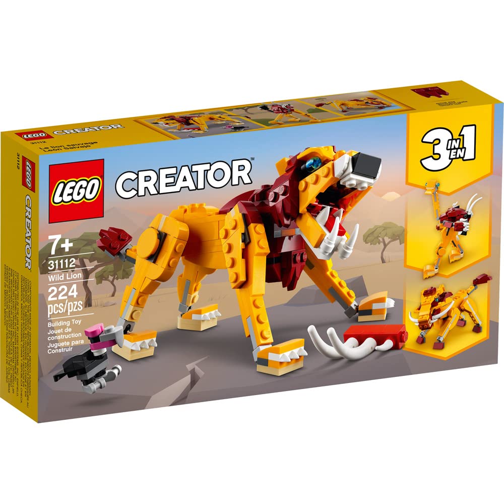 LEGO Creator 3in1 Wild Lion 31112 ostrich model for flexible storytelling.