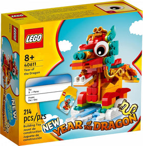 LEGO Year of the Dragon 40611-214 Pz front view, ideal for display.