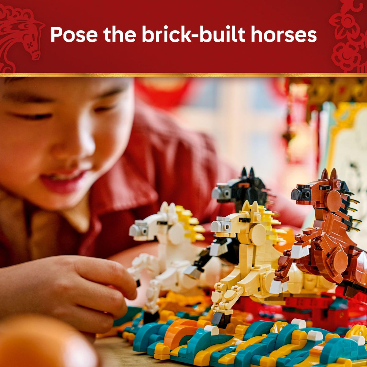 LEGO 80119 festival-goer in Year of the Horse costume enhances roleplay