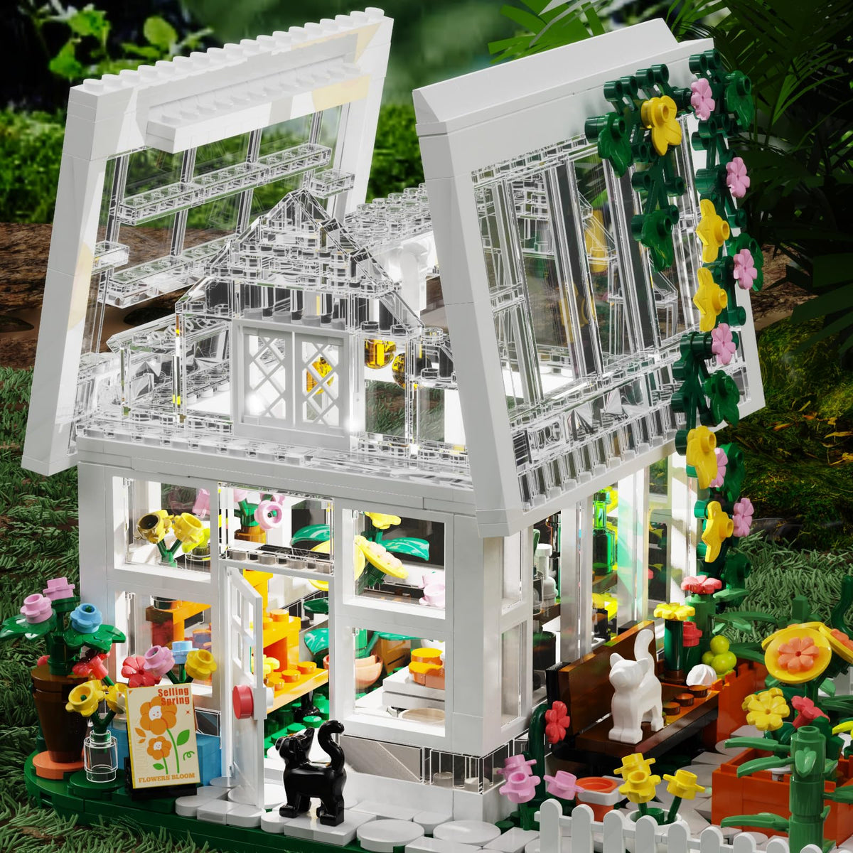 LEGPS YYDS Flower House LED floral decor enhances storytelling visuals