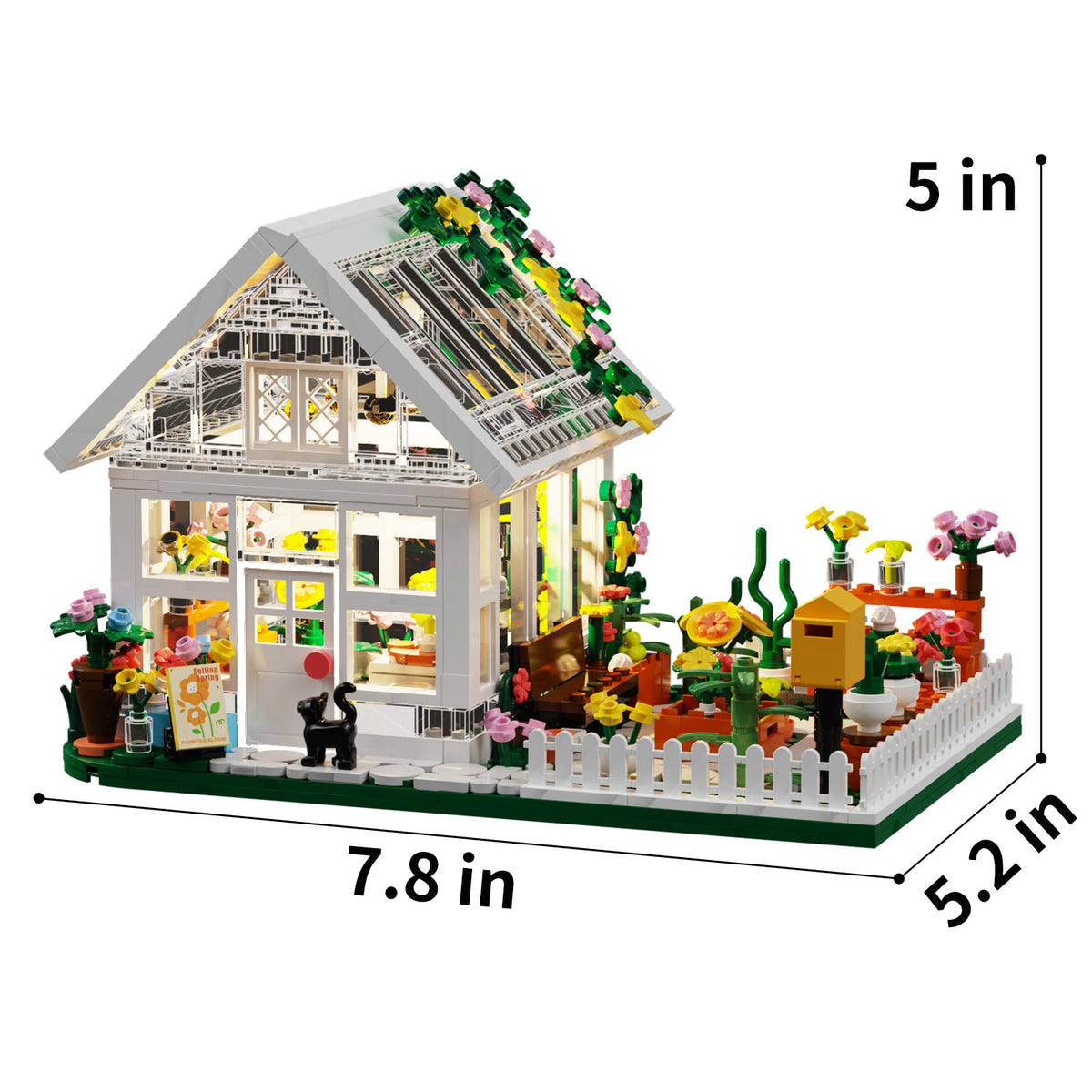 LEGPS YYDS Flower House LED instruction guide aids easy assembly