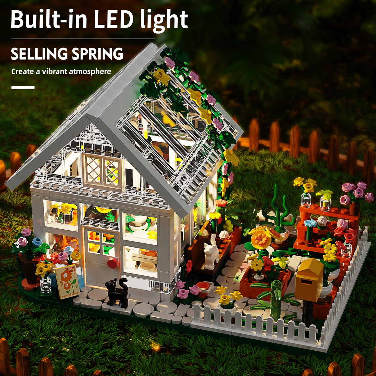 LEGPS YYDS Flower House LED mailbox adds charming finishing touches