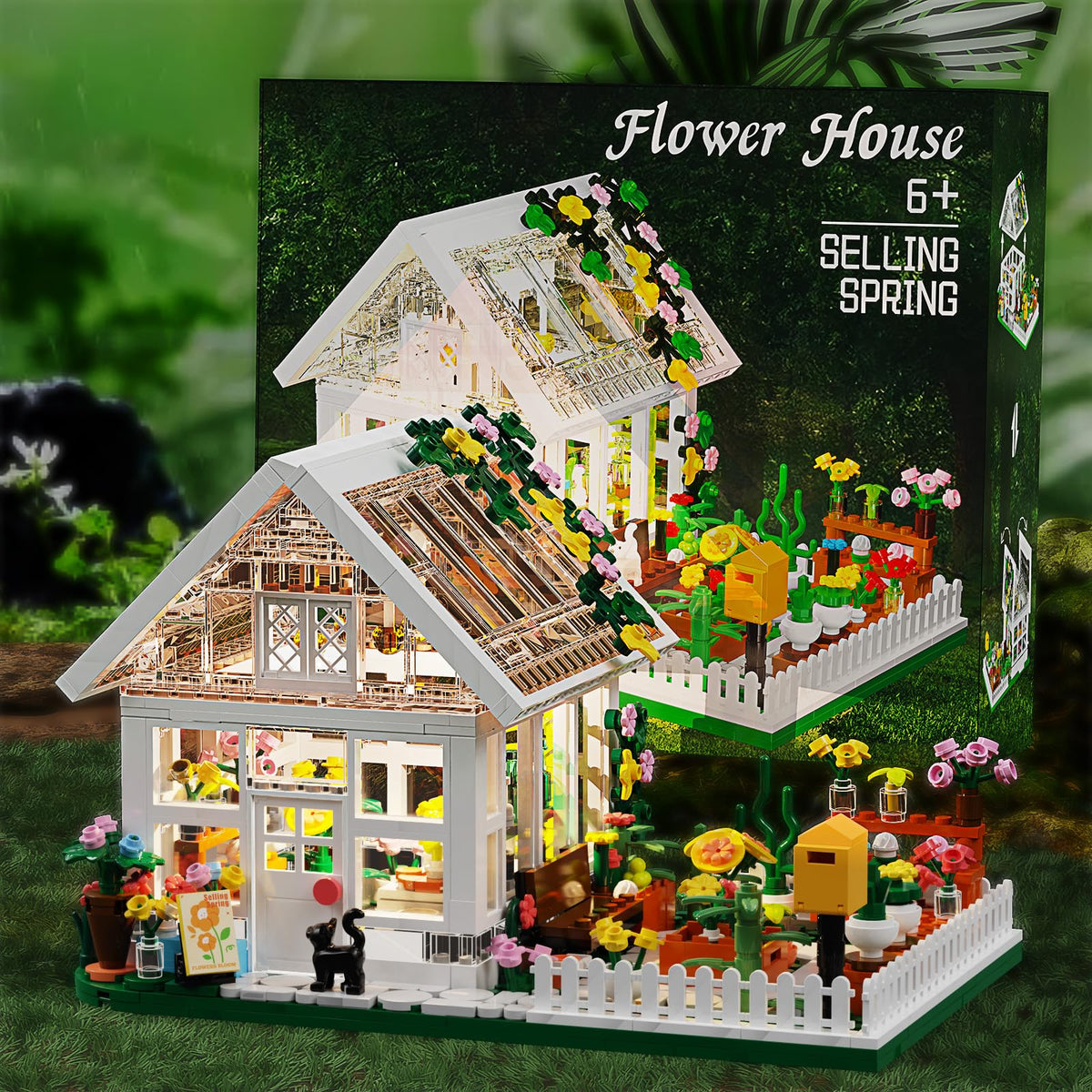 LEGPS YYDS Flower House LED roof element enhances construction fun