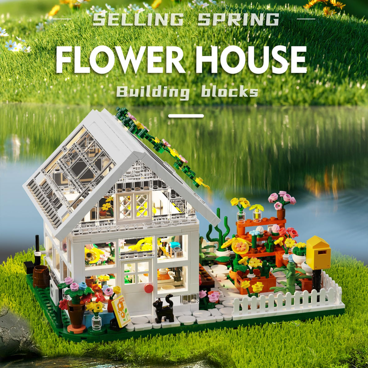 LEGPS YYDS Flower House LED skylight detail for daytime storytelling