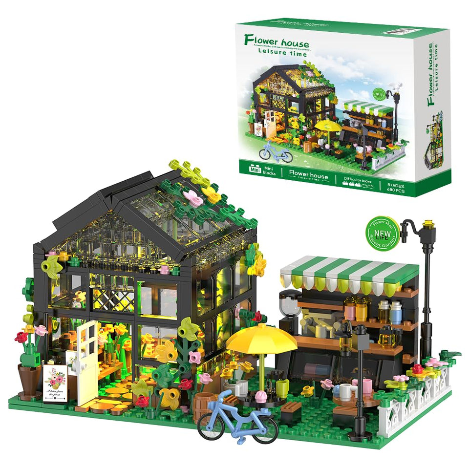 LEGPS YYDS Flower House with LED lights sparks cozy, imaginative play.
