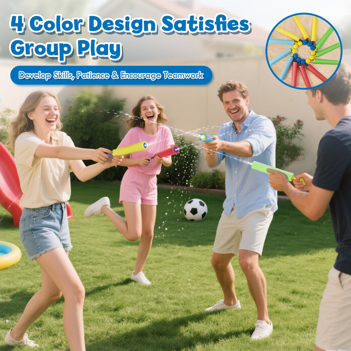Lehoo Castle water blaster features durable foam-wrapped body for outdoor fun