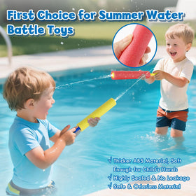 Lehoo Castle water blaster floats in the pool for easy retrieval