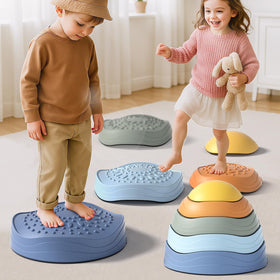 Lehoo Castle stepping stones support up to 220 lb for family fun.