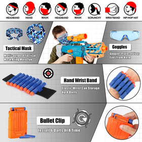 Thirty refill darts included for extended Nerf battles and planning