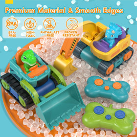 Lehoo Castle bulldozer toy detail showcasing durable construction for active play.