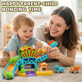 Lehoo Castle dino slide action encourages active, engaging play sessions