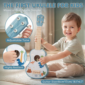Lehoo Castle dinosaur guitar maracas—colorful sensory play for little hands.
