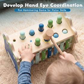 Lehoo Castle safe-wood finish keeps toy smooth and durable.