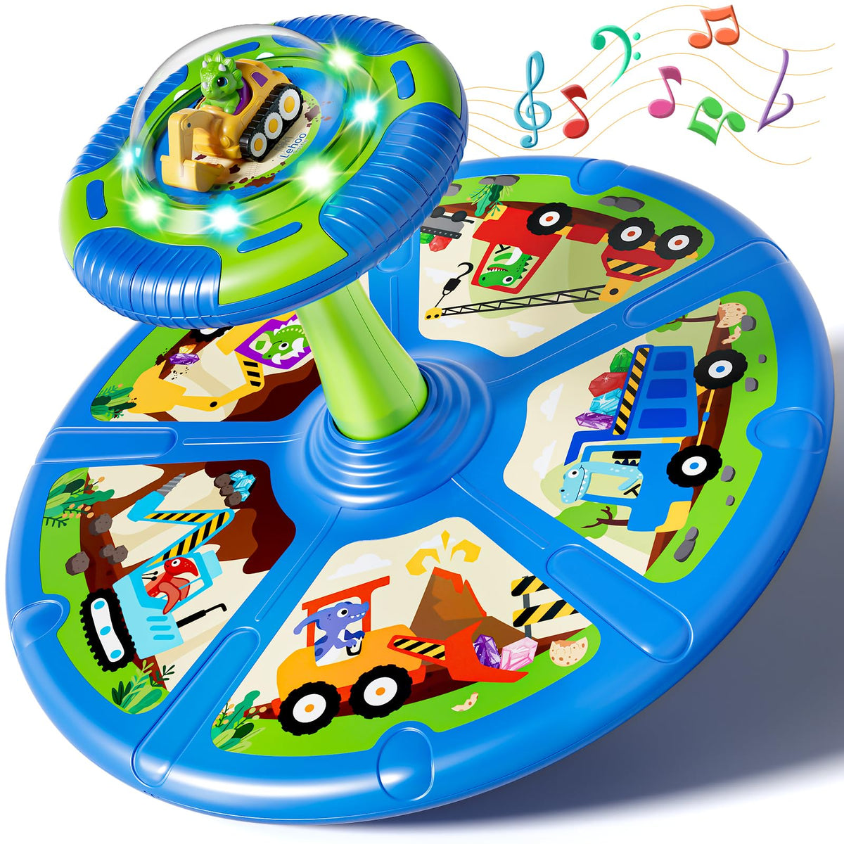 Lehoo Castle Dinosaur Sit and Spin seat for cooperative play and skill development