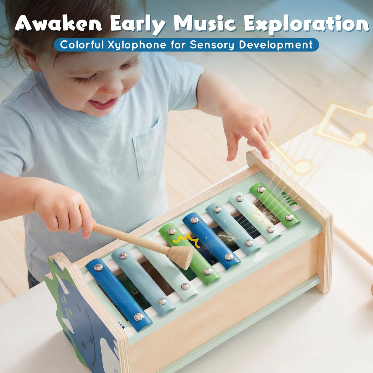 Lehoo Castle wooden mallets fit small hands for safe play.