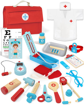 Lehoo Castle Doctor Kit full gear for imaginative play and learning