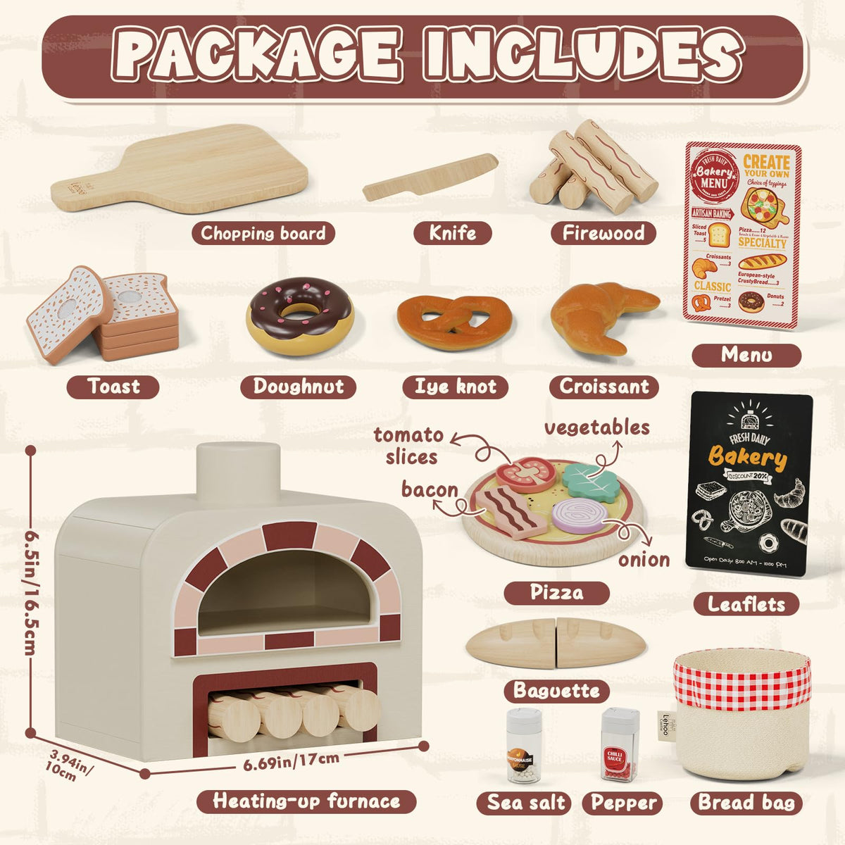 Lehoo Castle donut and seasoning bottles add sensory detail and color