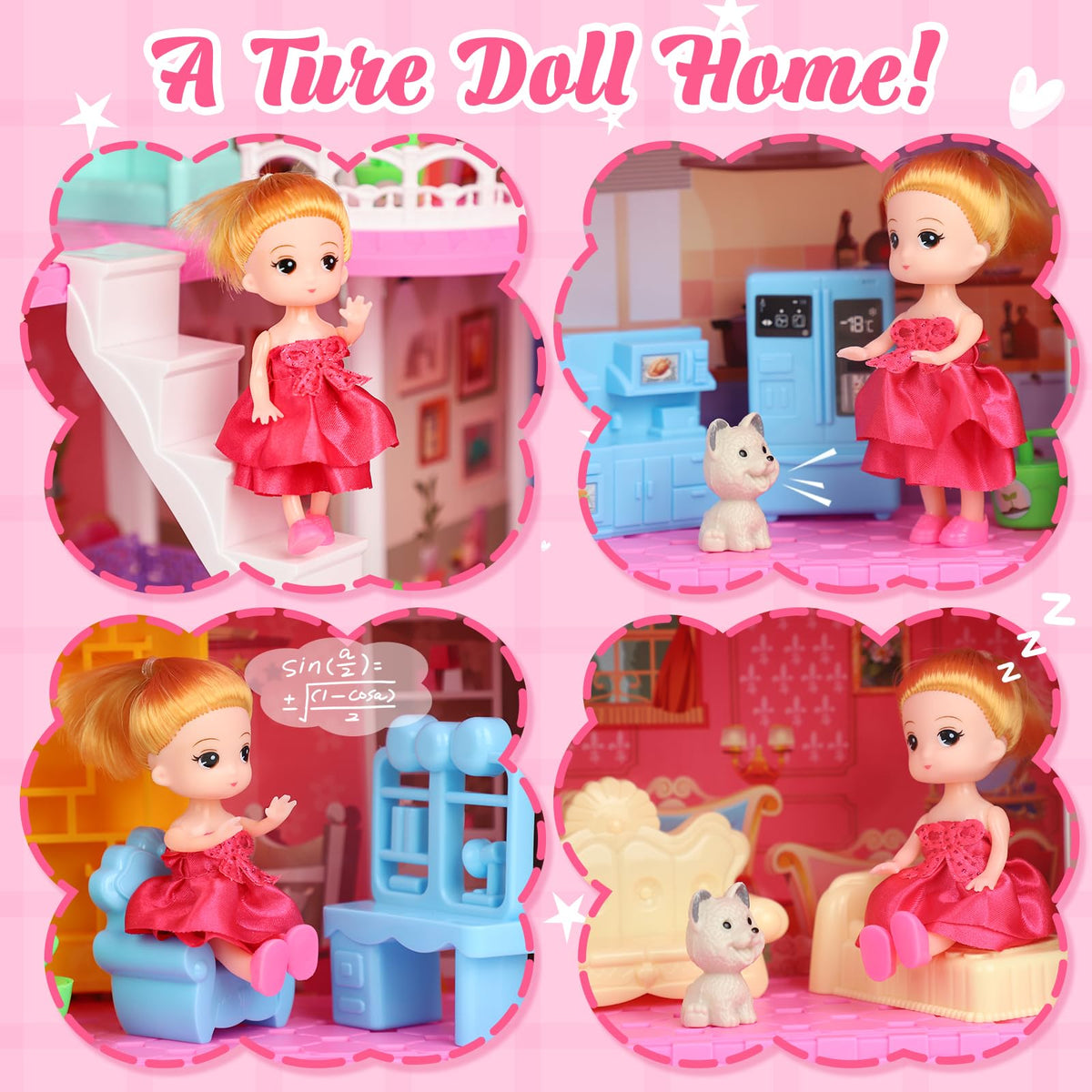 Lehoo Castle Dreamhome living room with sofa and accessories for daily scenes