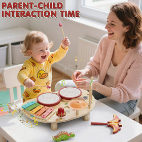Lehoo Castle drum sticks designed for safe toddler percussion