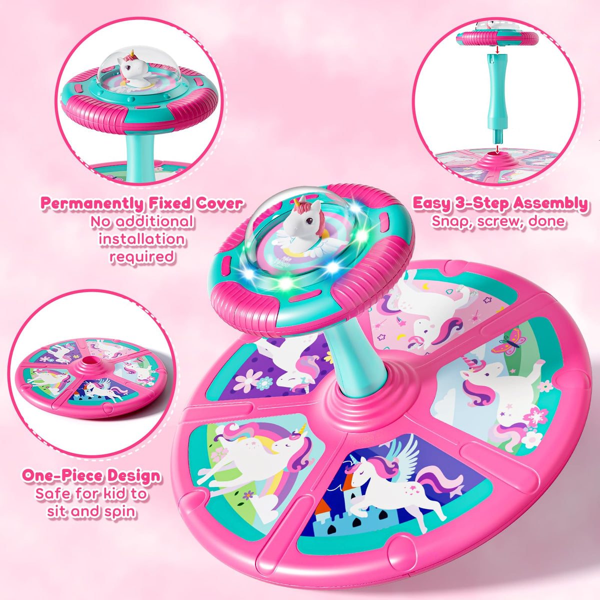 Lehoo Castle easy-assembly design lets caregivers snap and screw quickly for immediate fun.