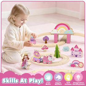 Lehoo Castle fairy and unicorn figures spark storytelling on tracks