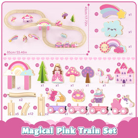 Lehoo Castle pink train gift set for girls inspires joy