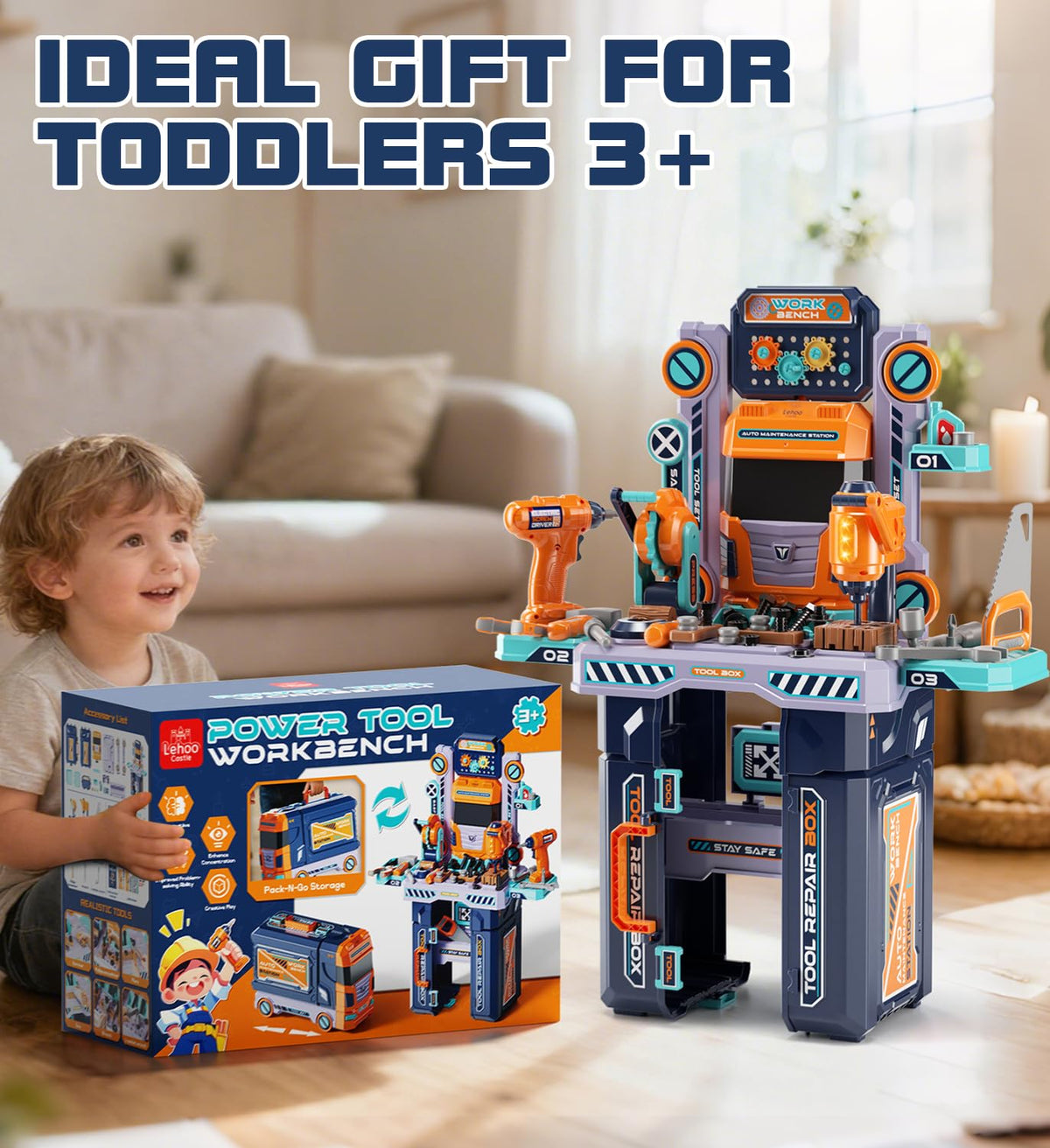 Lehoo Castle gift-ready box shows bright packaging and easy setup for birthdays.