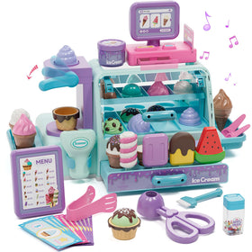 Lehoo Castle ice cream counter setup sparks imaginative pretend play.