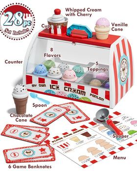 Lehoo Castle ice cream flavors set adds color and texture for imaginative play