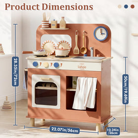 Included tableware and cookware boost immersive kitchen role-play.