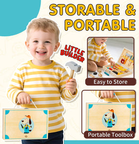 Lehoo Castle Montessori activity, rotating screws to boost fine motor control.