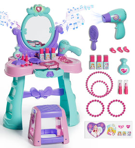 Lehoo Castle vanity mirror sparks imaginative dress-up play for kids.