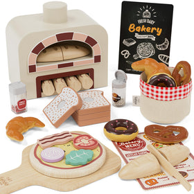 Lehoo Castle pizza oven playset exterior view for imaginative cooking play