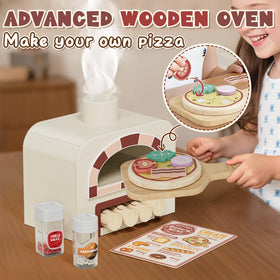 Lehoo Castle pizza oven top baking compartment showing kid-friendly baking fun
